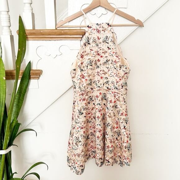 Tularosa Cyrus Lace Mini Dress Fit & Flare Halter Neck Scalloped Hem Size XS - Picture 4 of 8